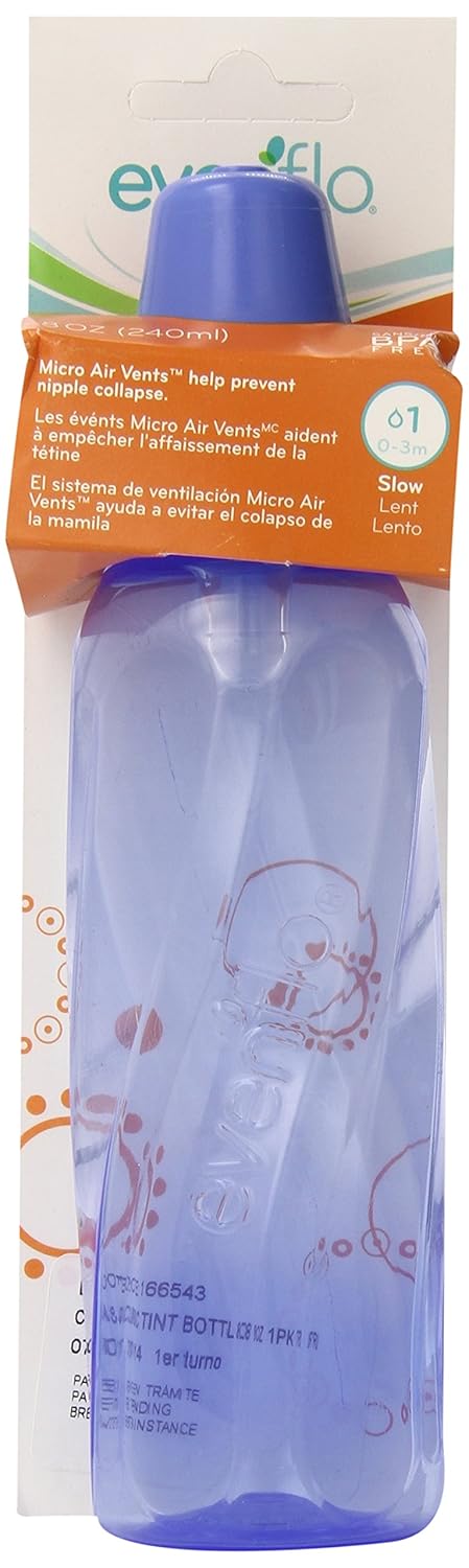 evenflo Classic Tinted Nursing Bottles - Assorted Colors, 8 oz-032884145867-LR-199595-1-LR eShop