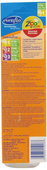 evenflo Classic Zoo Friends Slow Flow Bottles - Assorted, 8 oz-032884150137-LR-199599-2-LR eShop