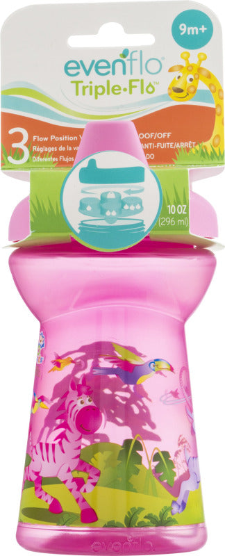 evenflo Triple- Flo Zoo Friends Tumbler - 9m+, 10 oz-849409000675-LR-300990-1-LR eShop