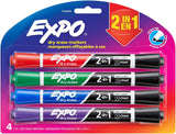 EXPO Dry Erase 2-in-1 Markers - Assorted Colors, 4 count-071641099579-LR-315957-1-LR eShop