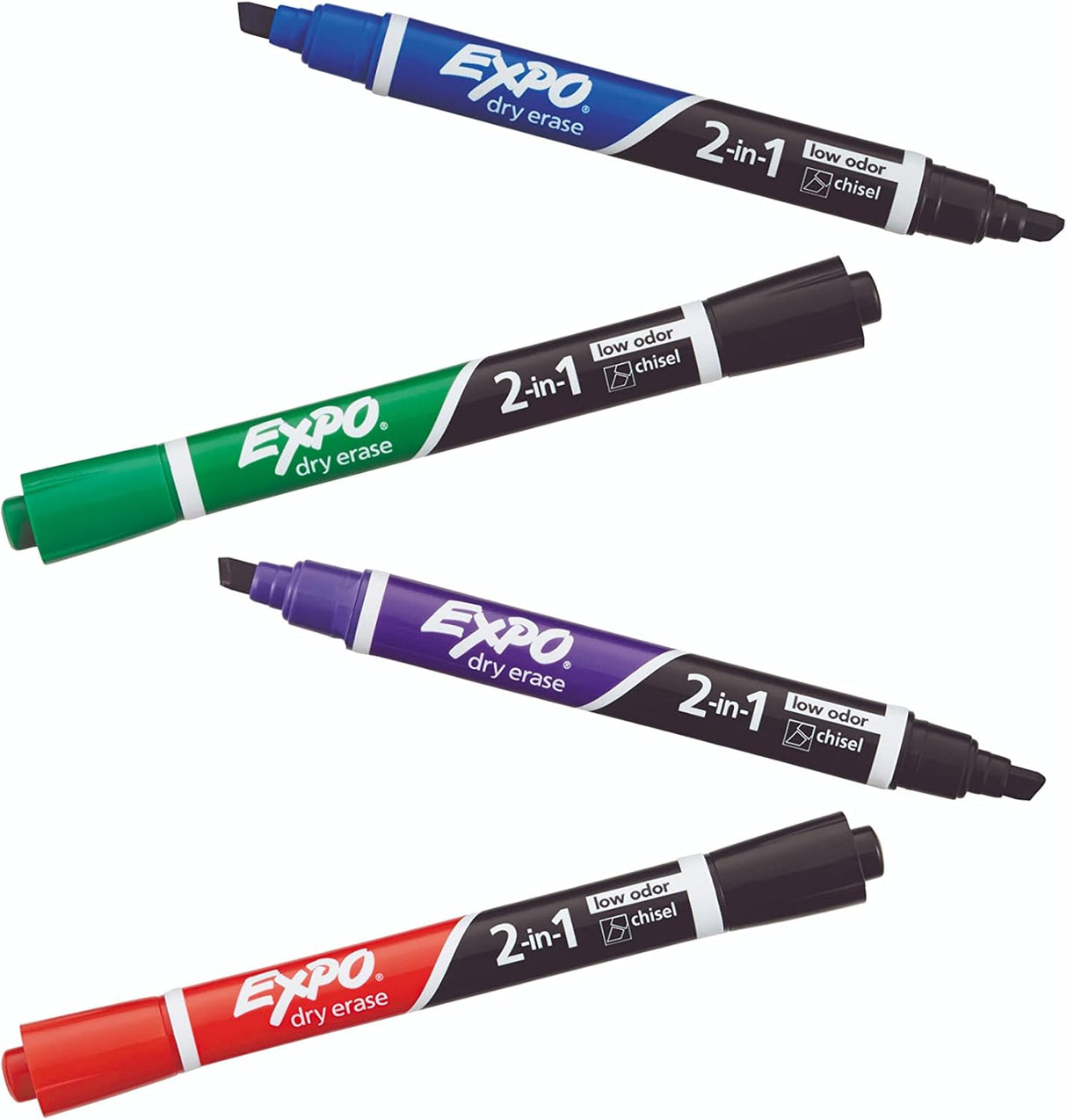 EXPO Dry Erase 2-in-1 Markers - Assorted Colors, 4 count-071641099579-LR-315957-4-LR eShop