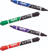 EXPO Dry Erase 2-in-1 Markers - Assorted Colors, 4 count-071641099579-LR-315957-4-LR eShop