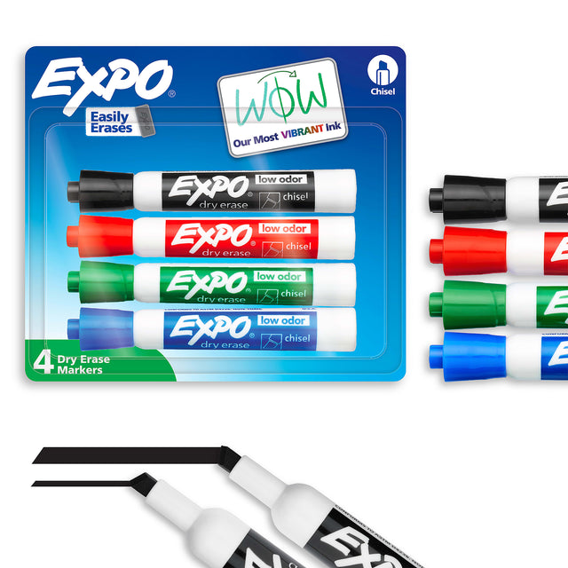 EXPO Low-Odor Dry Erase Markers - Assorted Colors, 4 count-071641801745-LR-197769-1-LR eShop