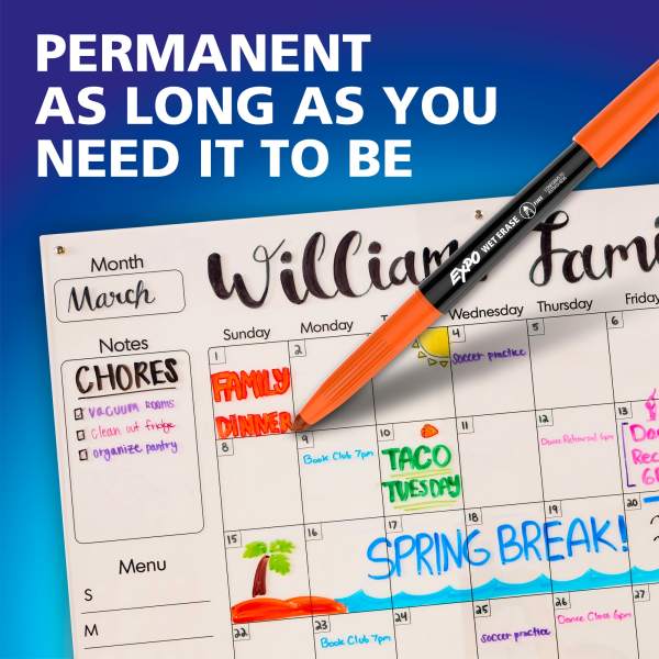 EXPO Wet Erase Markers, Semi-Permanent Markers, Assorted, Fine Tip, 4 Count-071641228702-LR-359416-3-LR eShop