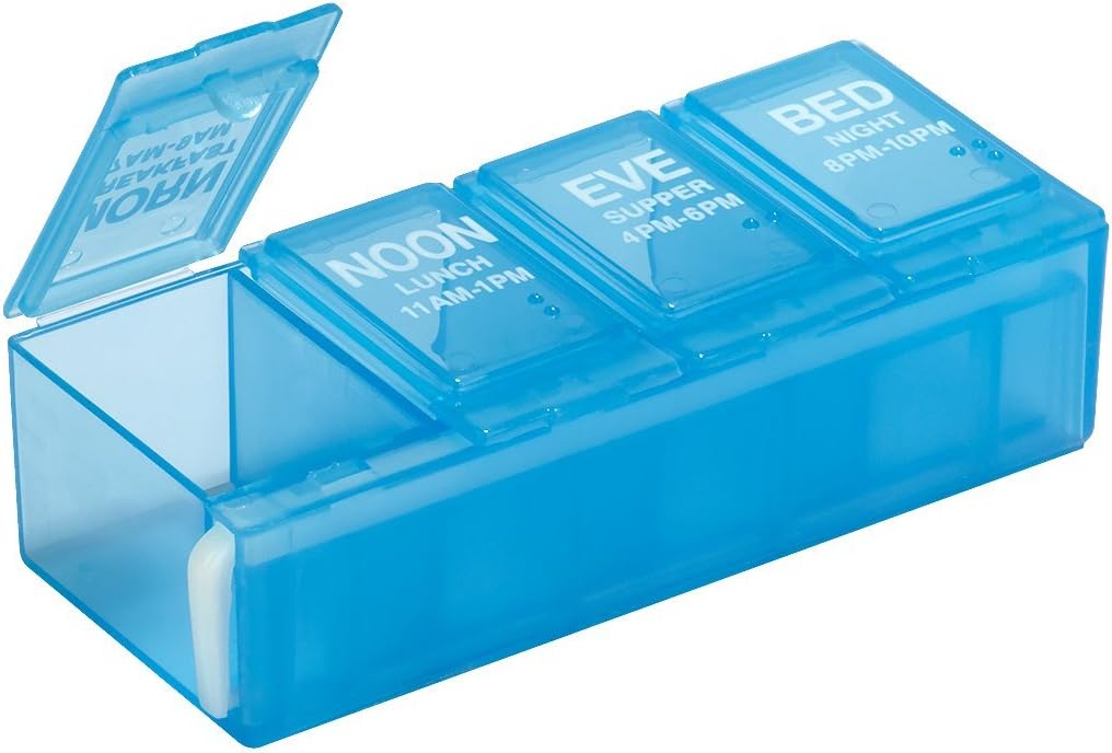 ezy dose 4 Times per Day Daily Pill Planner - Assorted Colors-025715678009-LR-254193-2-LR eShop