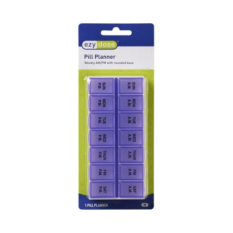 Ezy Dose (7-Day) Pill, Medicine, Vitamin Organizer Box Large Compartments | Transparent Lids-025715673752-LR-254178-1-LR eShop