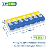 ezy dose AM and PM Dual Compartment Pill Organizer and Medication Planner - Assorted Colors-025715677057-LR-309975-3-LR eShop