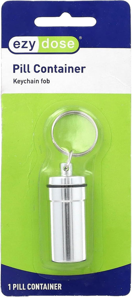 ezy dose Deluxe Metal Pill Fob Key Chain - Assorted Colors-025715681306-LR-303574-1-LR eShop
