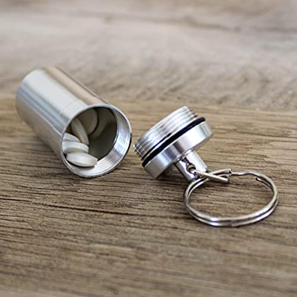 ezy dose Deluxe Metal Pill Fob Key Chain - Assorted Colors-025715681306-LR-303574-7-LR eShop