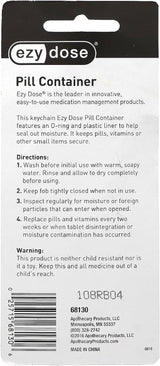 ezy dose Deluxe Metal Pill Fob Key Chain - Assorted Colors-025715681306-LR-303574-8-LR eShop