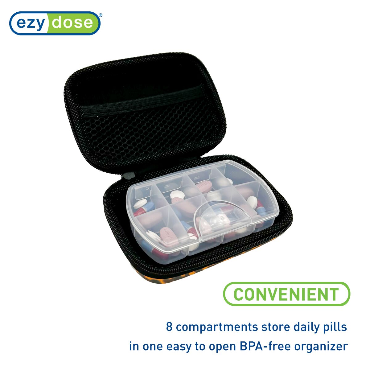 ezy dose Hard Sided Pill Case Display - Assorted Colors-025715015323-LR-355363-6-LR eShop