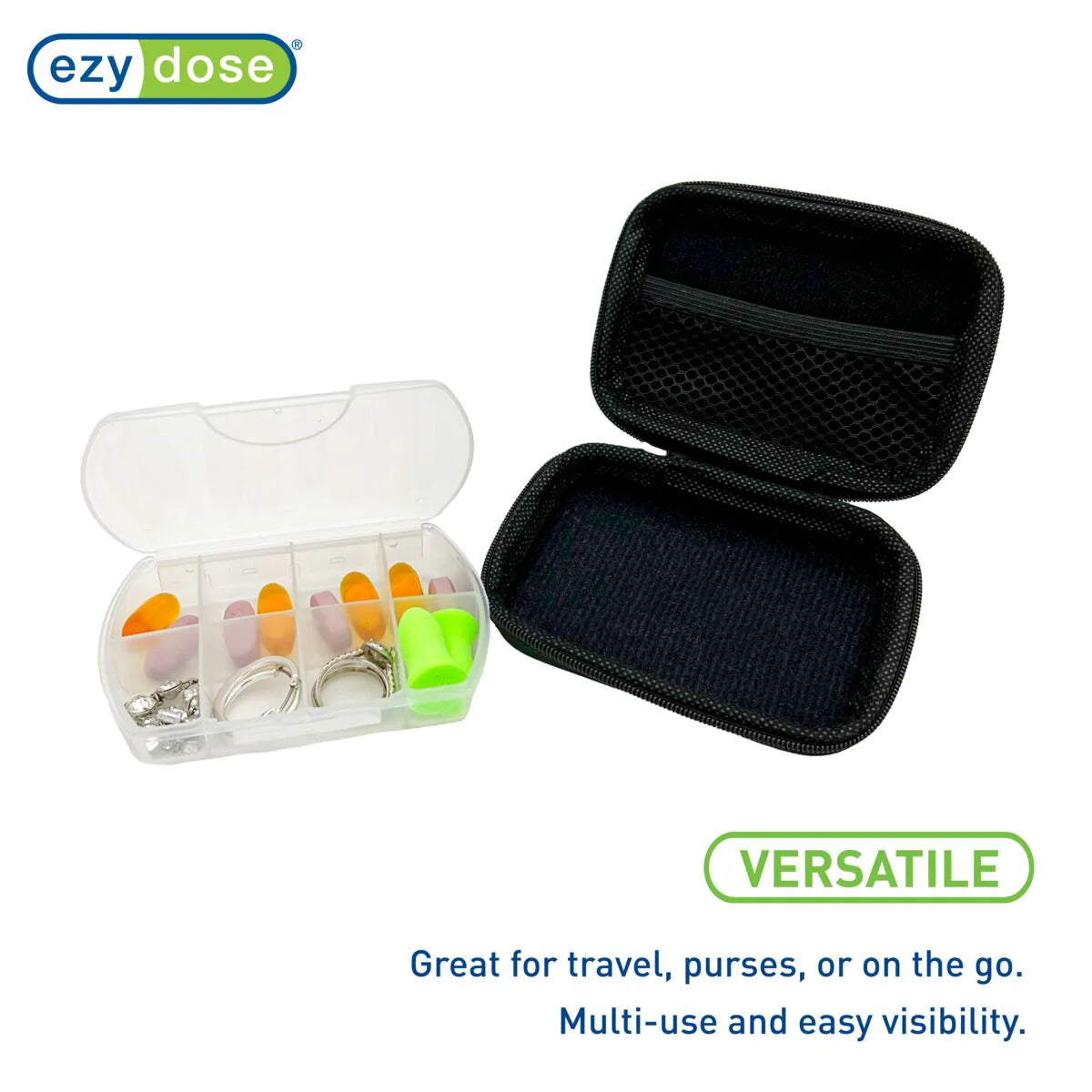 ezy dose Hard Sided Pocket Pharmacy Pill Case - Black-025715015514-LR-355365-4-LR eShop