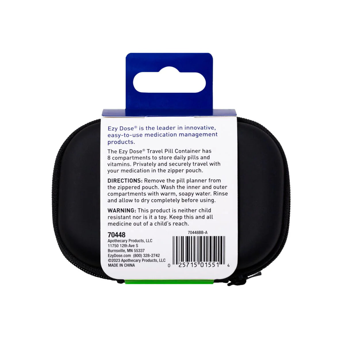 ezy dose Hard Sided Pocket Pharmacy Pill Case - Black-025715015514-LR-355365-7-LR eShop