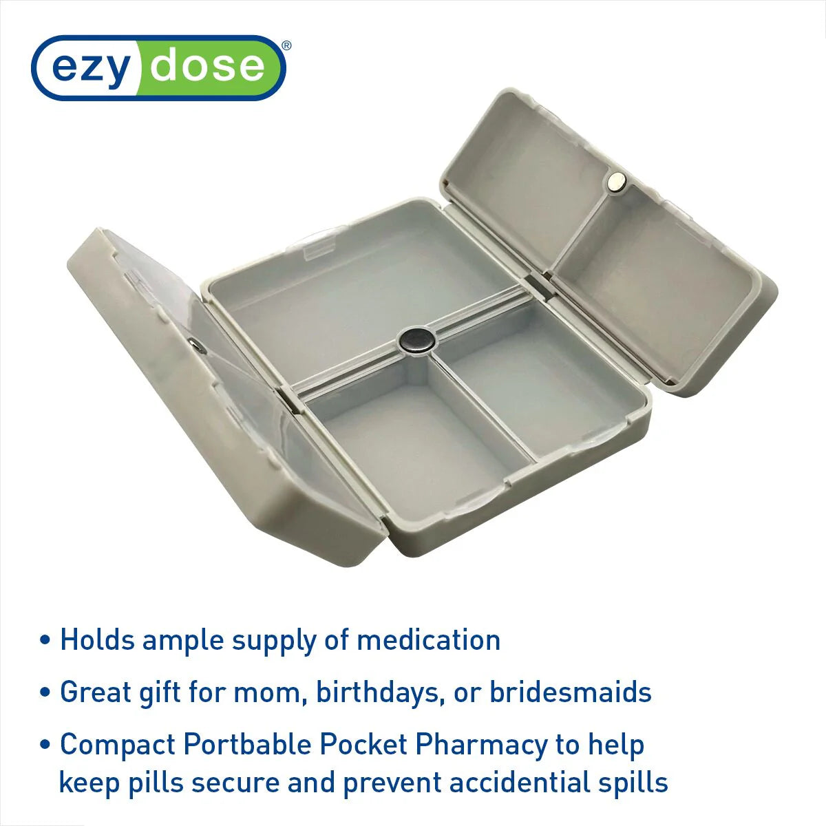 Ezy Dose Magnetic Bi-Fold Pill Organizer, Assorted-025715016818-LR-359263-8-LR eShop