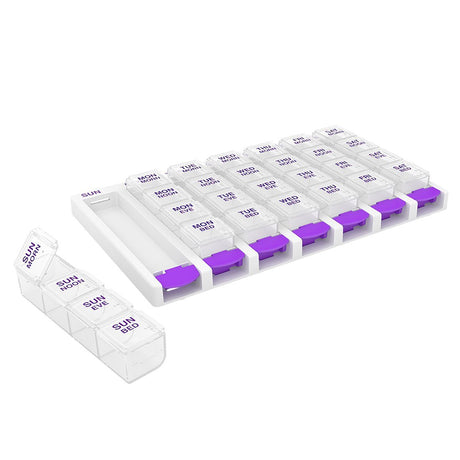 ezy dose Medtime Planner Large Pill Weekly Organizer - Assorted Colors-025715671338-LR-303591-2-LR eShop