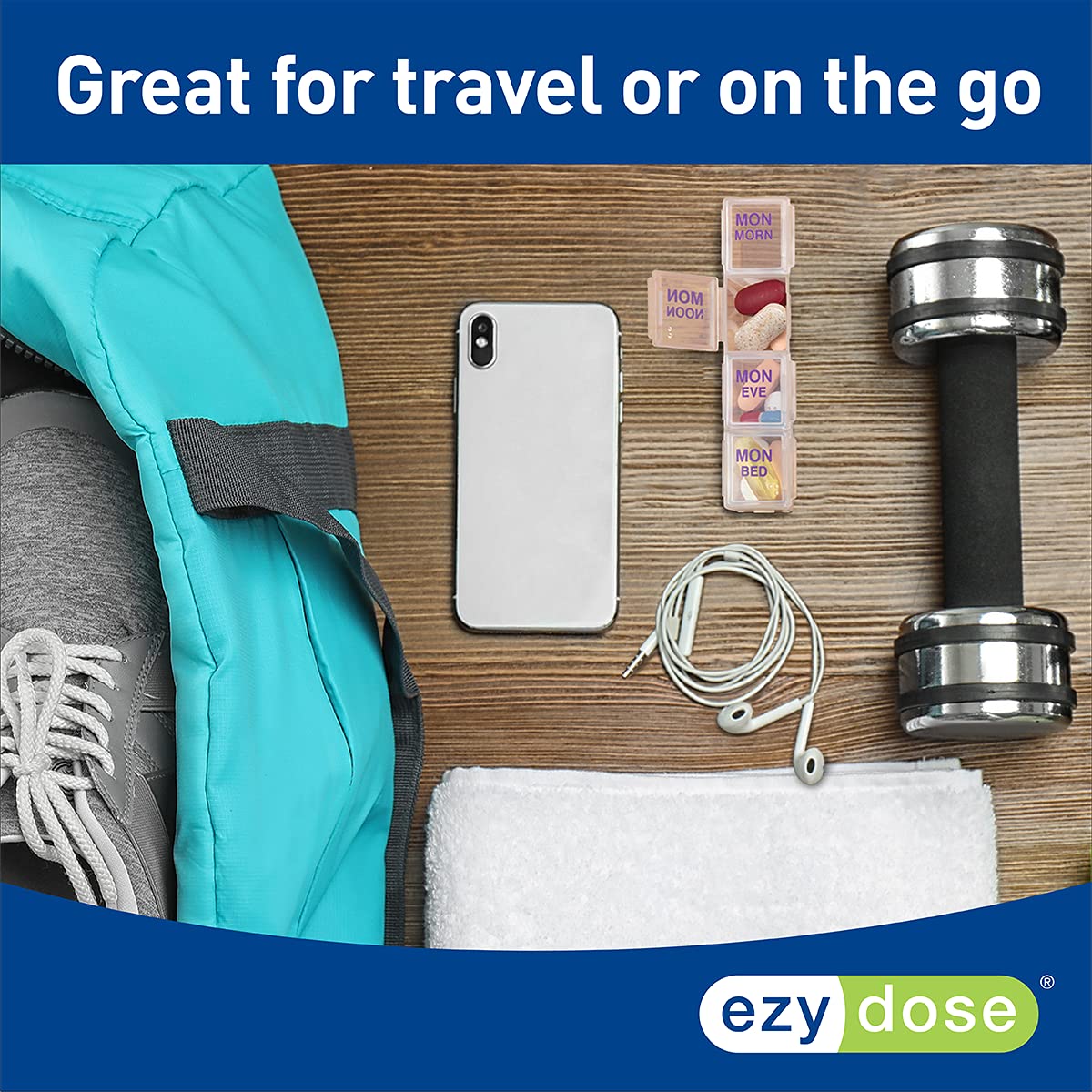 ezy dose Medtime Planner Large Pill Weekly Organizer - Assorted Colors-025715671338-LR-303591-6-LR eShop
