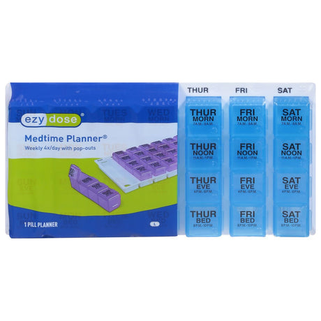 ezy dose Medtime Planner Large Weekly Medication Organizer - Assorted Colors-025715671659-LR-339035-1-LR eShop