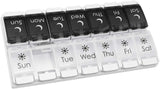 ezy dose Push Button 7-Day AM and PM Pill Case - Black and White-025715013190-LR-346437-1-LR eShop