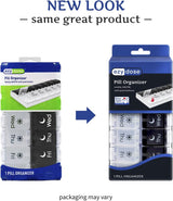 ezy dose Push Button 7-Day AM and PM Pill Case - Black and White-025715013190-LR-346437-8-LR eShop