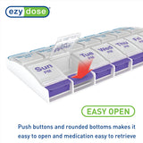 ezy dose Push Button 7-Day AM and PM Pill Case - Clear-025715675855-LR-254188-5-LR eShop