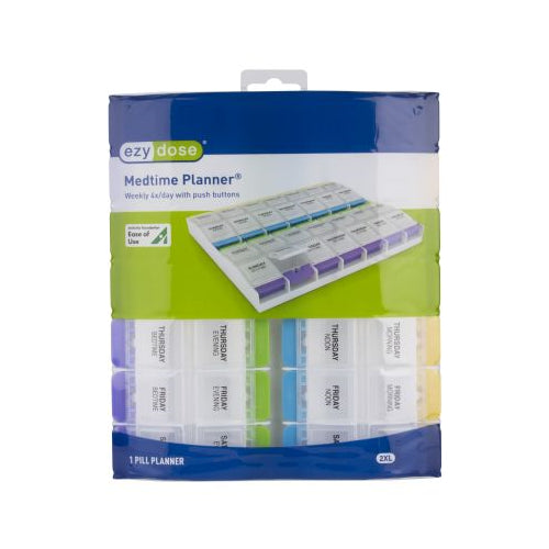 Ezy Dose Push Button (7-Day) Pill, Medicine, Vitamin Organizer Box | 2XL Compartments-025715675831-LR-303592-1-LR eShop