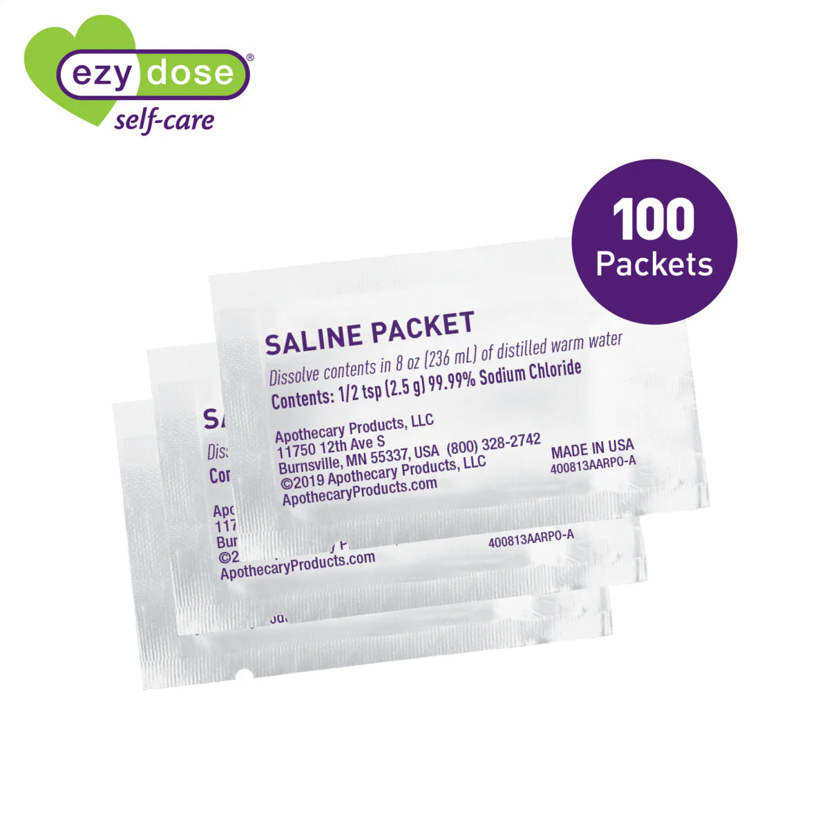 Ezy Dose Saline Nasal Rinse Packets, 100 count-025715012650-LR-359262-2-LR eShop