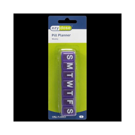 EZY DOSE Weekly (7-Day) Pill Planner and Vitamin Organizer (Small) | Assorted Colors-025715670041-LR-254166-1-LR eShop