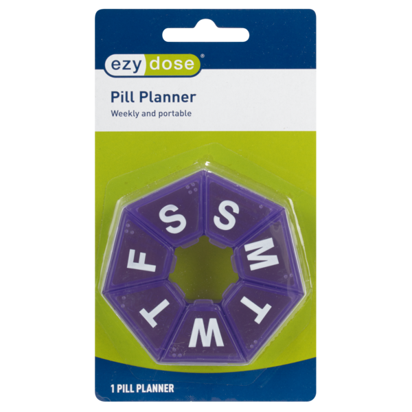 ezy dose Weekly 7-Sided Pill Planner - Assorted, Medium-025715670096-LR-157008-1-LR eShop