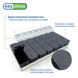 ezy dose Weekly AM/PM Matte Embossed Pill Organizer - Assorted-025715016160-LR-363561-5-LR eShop