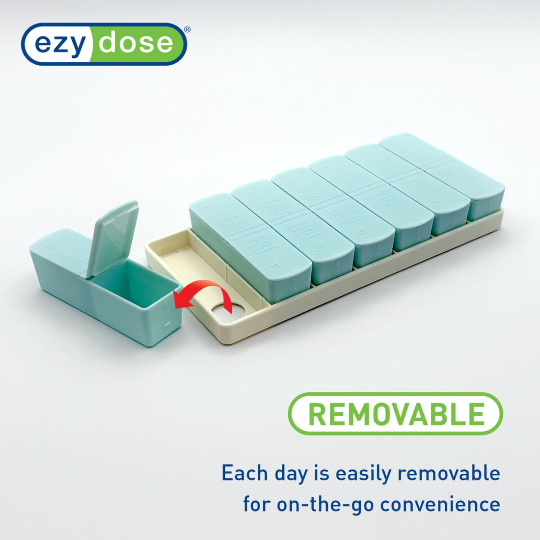 ezy dose Weekly AM/PM Matte Embossed Pill Organizer - Assorted-025715016160-LR-363561-6-LR eShop