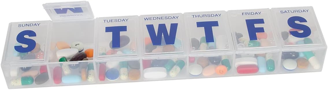 ezy dose Weekly Pill Case with 3X-Large Compartments - Clear-025715671994-LR-303560-2-LR eShop