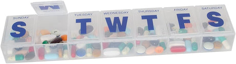 ezy dose Weekly Pill Case with 3X-Large Compartments - Clear-025715671994-LR-303560-2-LR eShop
