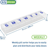 ezy dose Weekly Pill Case with 3X-Large Compartments - Clear-025715671994-LR-303560-3-LR eShop