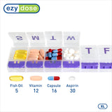 ezy dose XL Pill Planner Extra Large Weekly Medication Organizer - Assorted Colors-025715675718-LR-303564-4-LR eShop