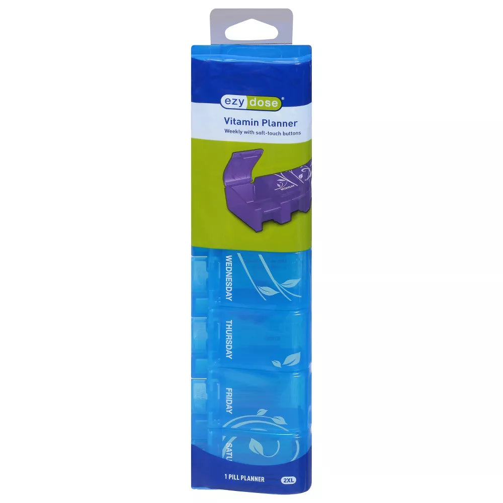 ezy dose XL Vitamin Pill Planner Extra Large Weekly Organizer - Assorted Colors-025715670904-LR-303577-1-LR eShop