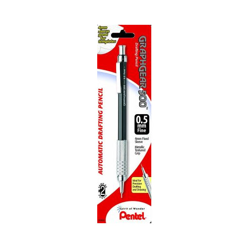 GraphGear 500 Automatic Drafting Pencil (0.5mm), Black Barrel 1-Pk