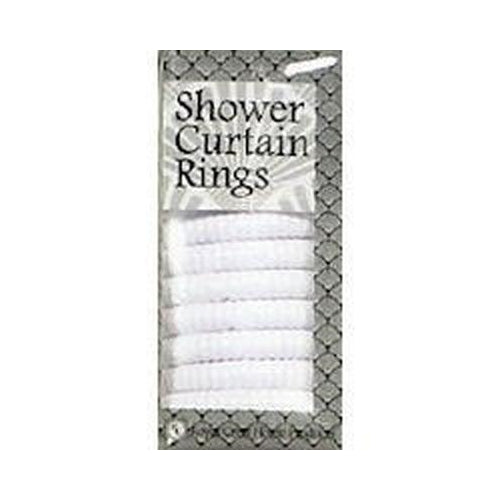 SHOWER CURTAIN HOOKS WHTE 12CT