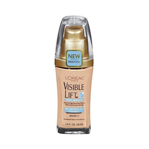 L'Oreal Paris Visible Lift Serum Absolute Lightweight Foundation, Creamy Natural, 1 fl. oz.