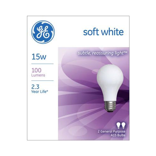 GE 15W A15 Soft White General Purpose Light Bulb