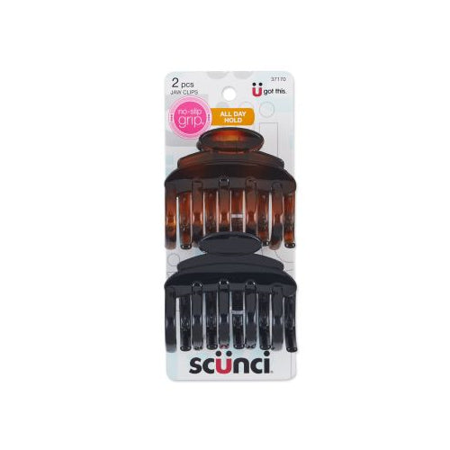 Scünci No-Slip Grip 7cm Jaw Clips, 2 CT