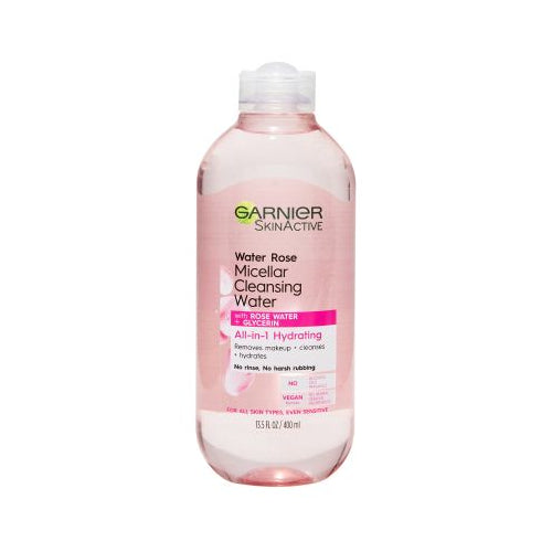 Garnier SkinActive Micellar Cleansing Water with Rose Water, 13.5 fl. oz.