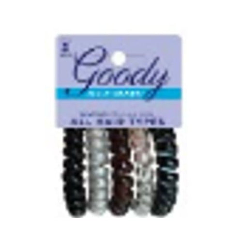 Goody Trend Clear Black Coil Elastic, 5 Count