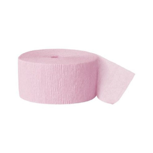 CREPE STREAMERS PASTEL PINK