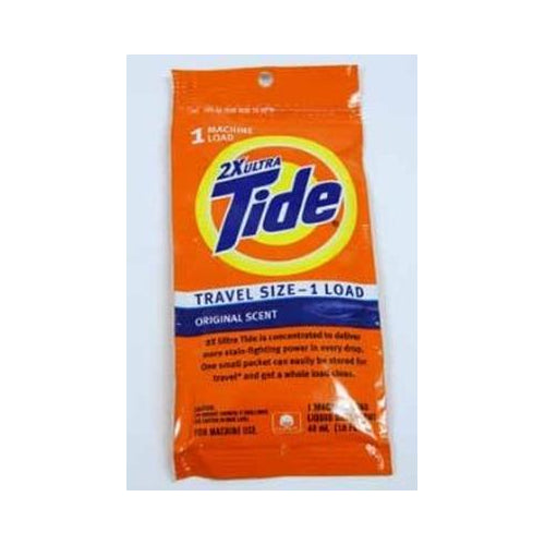 Tide 1-Load Travel Packet Liquid Detergent