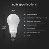 FEIT Electric 100 Watt Enhance A19 LED Light Bulb - Bright White, 2 count-017801154467-LR-347803-3-LR eShop