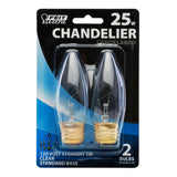 FEIT Electric 25 Watt Clear Torpedo Tip Incandescent Light Bulb, Medium Base - Clear, 2 count-017801000269-LR-230914-1-LR eShop