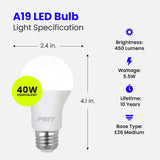 FEIT Electric 40 Watt Equivalent LED Light Bulbs, E26 Standard Base - Soft White, 4 count-017801147056-LR-307981-2-LR eShop
