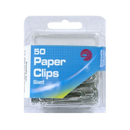 Ava Giant Paper Clips, 50 ct