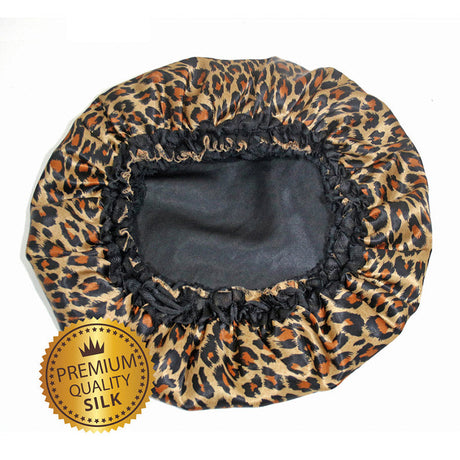 Firstline Evolve Luxe Satin Reversible Bonnet - Black and Cheetah-761809006685-LR-339810-2-LR eShop