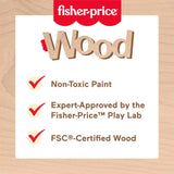 Fisher-Price Toddler Sorting Toy Wooden Shape Stacker-194735238187-LR-357616-5-LR eShop